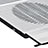 Supporto per Latpop Sostegnotile Notebook Ventola Raffreddamiento Stand USB Dissipatore Da 9 a 16 Pollici Universale M26 per Huawei MateBook 13 (2020) Argento
