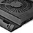 Supporto per Latpop Sostegnotile Notebook Ventola Raffreddamiento Stand USB Dissipatore Da 9 a 16 Pollici Universale M26 per Huawei MateBook X Pro (2020) 13.9 Argento