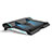 Supporto per Latpop Sostegnotile Notebook Ventola Raffreddamiento Stand USB Dissipatore Da 9 a 17 Pollici Universale L01 per Huawei MateBook D14 (2020) Nero