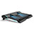 Nero Supporto per Latpop Sostegnotile Notebook Ventola Raffreddamiento Stand USB Dissipatore Da 9 a 17 Pollici Universale L01 per Huawei MateBook D15 (2020) 15.6 Nero