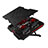 Supporto per Latpop Sostegnotile Notebook Ventola Raffreddamiento Stand USB Dissipatore Da 9 a 17 Pollici Universale L02 per Apple MacBook 12 pollici Nero