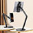 Nero Supporto Tablet PC Flessibile Sostegno Tablet Universale D03 per Apple iPad 10.2 (2021) Nero