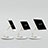 Supporto Tablet PC Flessibile Sostegno Tablet Universale H06 per Apple iPad 2 Bianco