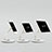 Supporto Tablet PC Flessibile Sostegno Tablet Universale H06 per Apple iPad 3 Bianco