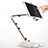 Supporto Tablet PC Flessibile Sostegno Tablet Universale H07 per Apple iPad 3 Bianco