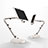 Bianco Supporto Tablet PC Flessibile Sostegno Tablet Universale H07 per Huawei Mediapad M2 8 M2-801w M2-803L M2-802L Bianco