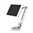 Supporto Tablet PC Flessibile Sostegno Tablet Universale H14 per Apple iPad 2 Bianco