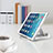 Supporto Tablet PC Flessibile Sostegno Tablet Universale K16 per Apple iPad 2 Argento