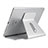 Supporto Tablet PC Flessibile Sostegno Tablet Universale K21 per Apple iPad 2 Argento