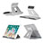 Supporto Tablet PC Flessibile Sostegno Tablet Universale K21 per Apple iPad 4 Argento