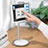 Supporto Tablet PC Flessibile Sostegno Tablet Universale K27 per Apple iPad 4 Bianco