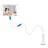 Bianco Supporto Tablet PC Flessibile Sostegno Tablet Universale T35 per Samsung Galaxy Tab A6 10.1 SM-T580 SM-T585 Bianco
