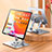 Argento Supporto Tablet PC Sostegno Tablet Universale N04 per Apple iPad Pro 12.9 (2022) Argento