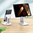 Bianco Supporto Tablet PC Sostegno Tablet Universale N07 per Apple iPad Pro 12.9 (2020) Bianco