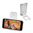 Supporto Tablet PC Sostegno Tablet Universale T22 per Apple iPad 3 Chiaro