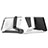 Supporto Tablet PC Sostegno Tablet Universale T23 per Samsung Galaxy Tab S2 8.0 SM-T710 SM-T715 Nero