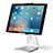 Supporto Tablet PC Sostegno Tablet Universale T24 per Apple New iPad 9.7 (2018) Argento