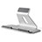 Supporto Tablet PC Sostegno Tablet Universale T25 per Apple iPad 4 Argento