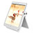 Supporto Tablet PC Sostegno Tablet Universale T28 per Samsung Galaxy Tab 4 7.0 SM-T230 T231 T235 Bianco
