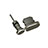 Tappi Antipolvere Anti-dust Lightning USB Jack Antipolvere J01 per Apple iPhone 13 Pro Max Nero