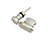 Tappi Antipolvere Anti-dust Lightning USB Jack Antipolvere J01 per Apple iPhone SE Argento