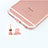 Tappi Antipolvere Anti-dust Lightning USB Jack Antipolvere J04 per Apple iPhone 5S Oro Rosa