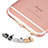 Tappi Antipolvere Anti-dust Lightning USB Jack Antipolvere J04 per Apple iPhone 6 Plus Oro