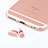Tappi Antipolvere Anti-dust Lightning USB Jack Antipolvere J04 per Apple iPhone XR Oro Rosa