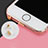 Tappi Antipolvere Anti-dust Lightning USB Jack Antipolvere J05 per Apple iPhone SE Oro Rosa