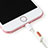 Tappi Antipolvere Anti-dust Lightning USB Jack Antipolvere J07 per Apple iPad New Air (2019) 10.5 Rosso