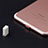 Tappi Antipolvere Anti-dust Lightning USB Jack Antipolvere J07 per Apple iPhone 11 Pro Oro Rosa