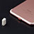 Tappi Antipolvere Anti-dust Lightning USB Jack Antipolvere J07 per Apple iPhone 13 Mini Oro Rosa