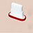 Tappi Antipolvere Anti-dust Lightning USB Jack Antipolvere J07 per Apple iPhone 7 Rosso
