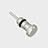 Tappi Antipolvere Jack Cuffie 3.5mm Anti-dust Android Apple Anti Polvere Universale D04 Argento