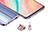 Tappi Antipolvere USB-B Jack Anti-dust Android Anti Polvere Universale H02 Oro Rosa