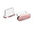 Tappi Antipolvere USB-C Jack Anti-dust Type-C Anti Polvere Universale H06 per Apple iPad Pro 11 (2021) Oro Rosa