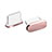 Tappi Antipolvere USB-C Jack Anti-dust Type-C Anti Polvere Universale H06 per Apple iPhone 15 Oro Rosa