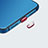 Tappi Antipolvere USB-C Jack Anti-dust Type-C Anti Polvere Universale H07 per Apple iPhone 15 Rosso