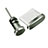 Tappi Antipolvere USB-C Jack Anti-dust Type-C Anti Polvere Universale H09 per Apple iPad Pro 11 (2021) Nero