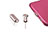 Tappi Antipolvere USB-C Jack Anti-dust Type-C Anti Polvere Universale H12 Oro Rosa