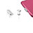 Tappi Antipolvere USB-C Jack Anti-dust Type-C Anti Polvere Universale H12 per Apple iPad Pro 12.9 (2022) Argento