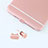 Tappi Antipolvere USB Jack Anti-dust Android Anti Polvere Universale C02 Argento