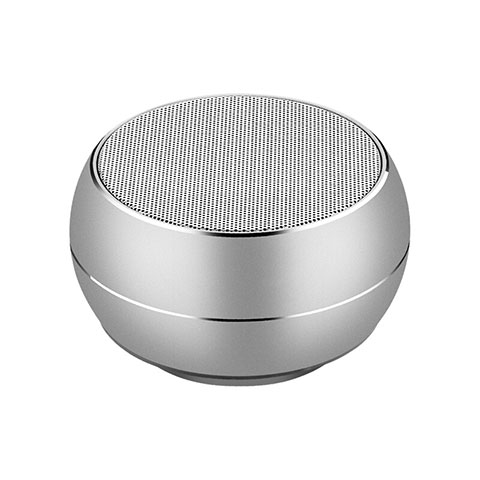 Altoparlante Casse Mini Bluetooth Sostegnoble Stereo Speaker Argento