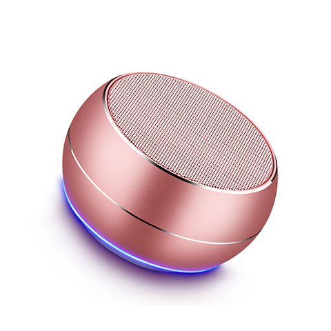 Altoparlante Casse Mini Bluetooth Sostegnoble Stereo Speaker Oro Rosa