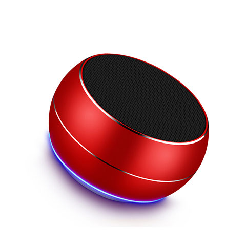 Altoparlante Casse Mini Bluetooth Sostegnoble Stereo Speaker Rosso