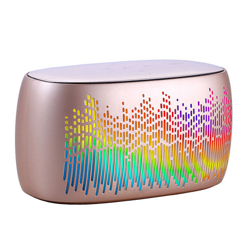 Altoparlante Casse Mini Bluetooth Sostegnoble Stereo Speaker S06 Oro