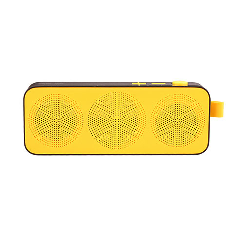 Altoparlante Casse Mini Bluetooth Sostegnoble Stereo Speaker S12 Giallo