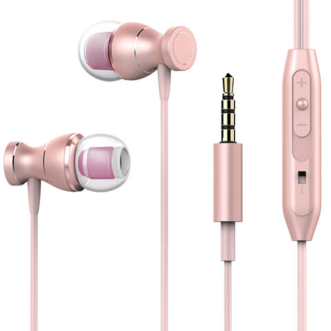 Auricolari Cuffia In Ear Stereo Universali Sport Corsa H34 Rosa