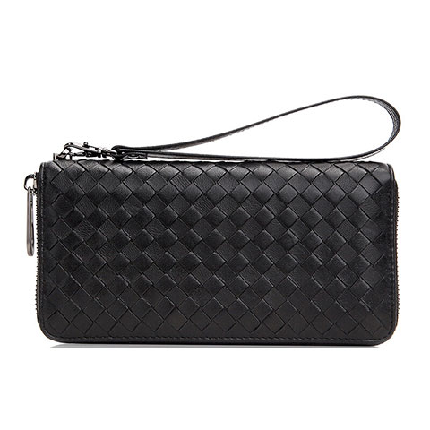 Borsetta Pochette Custodia In Pelle Diamante Universale H15 Nero