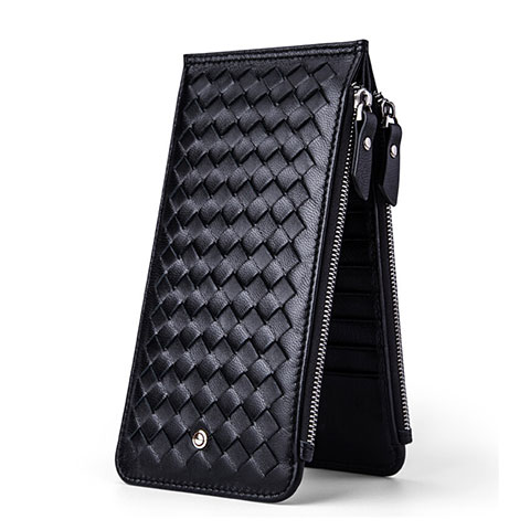 Borsetta Pochette Custodia In Pelle Diamante Universale Nero